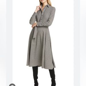 Polo Ralph Lauren Longsleeve midi Houndstooth Dress